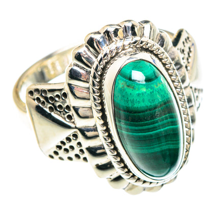 Malachite Rings handcrafted by Ana Silver Co - RING89817