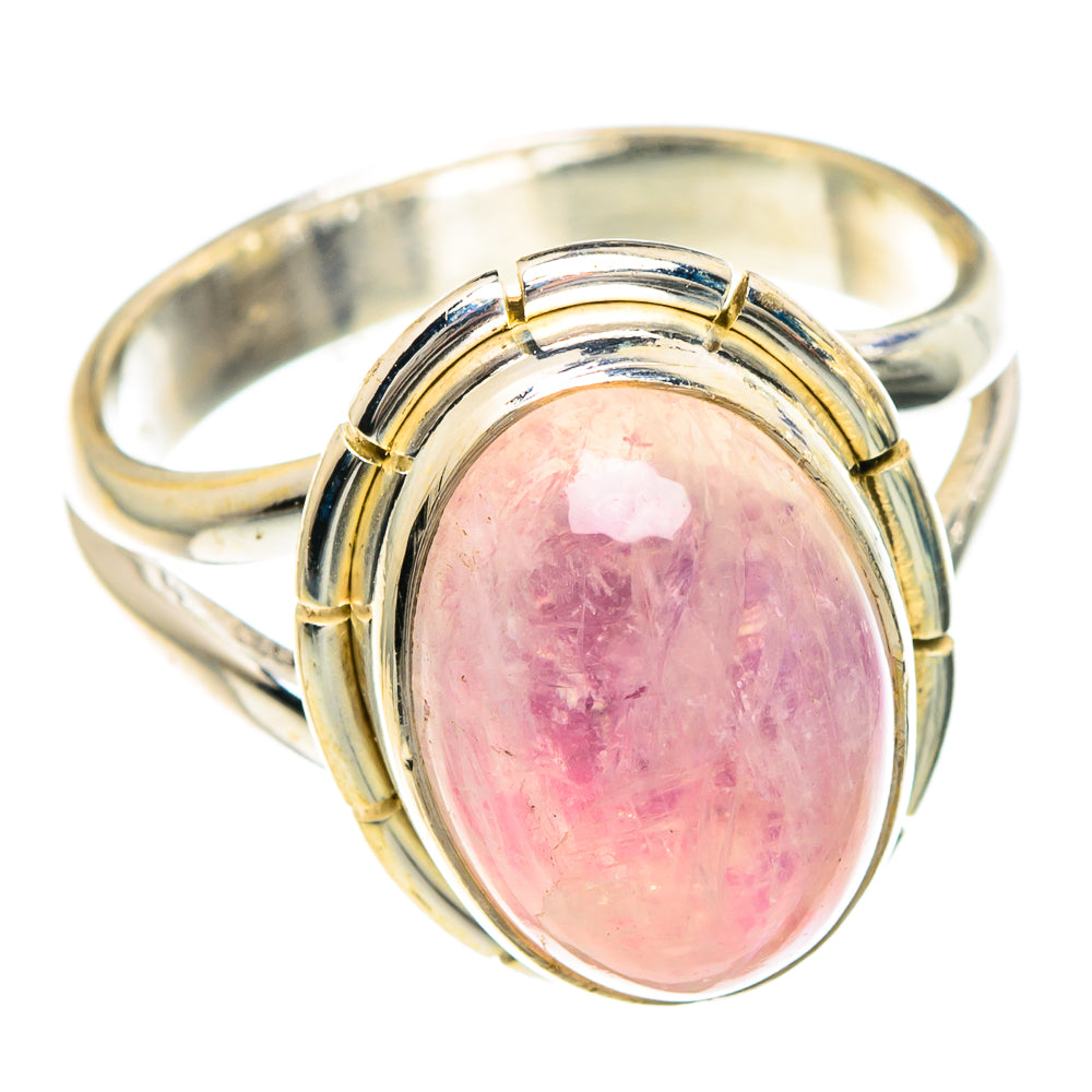Pink Moonstone Rings handcrafted by Ana Silver Co - RING89826