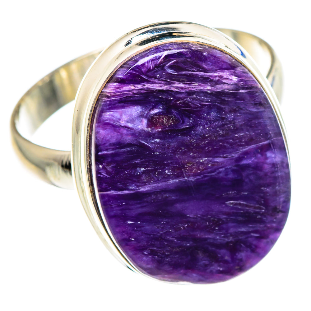 Charoite Rings handcrafted by Ana Silver Co - RING89828 - Photo 2