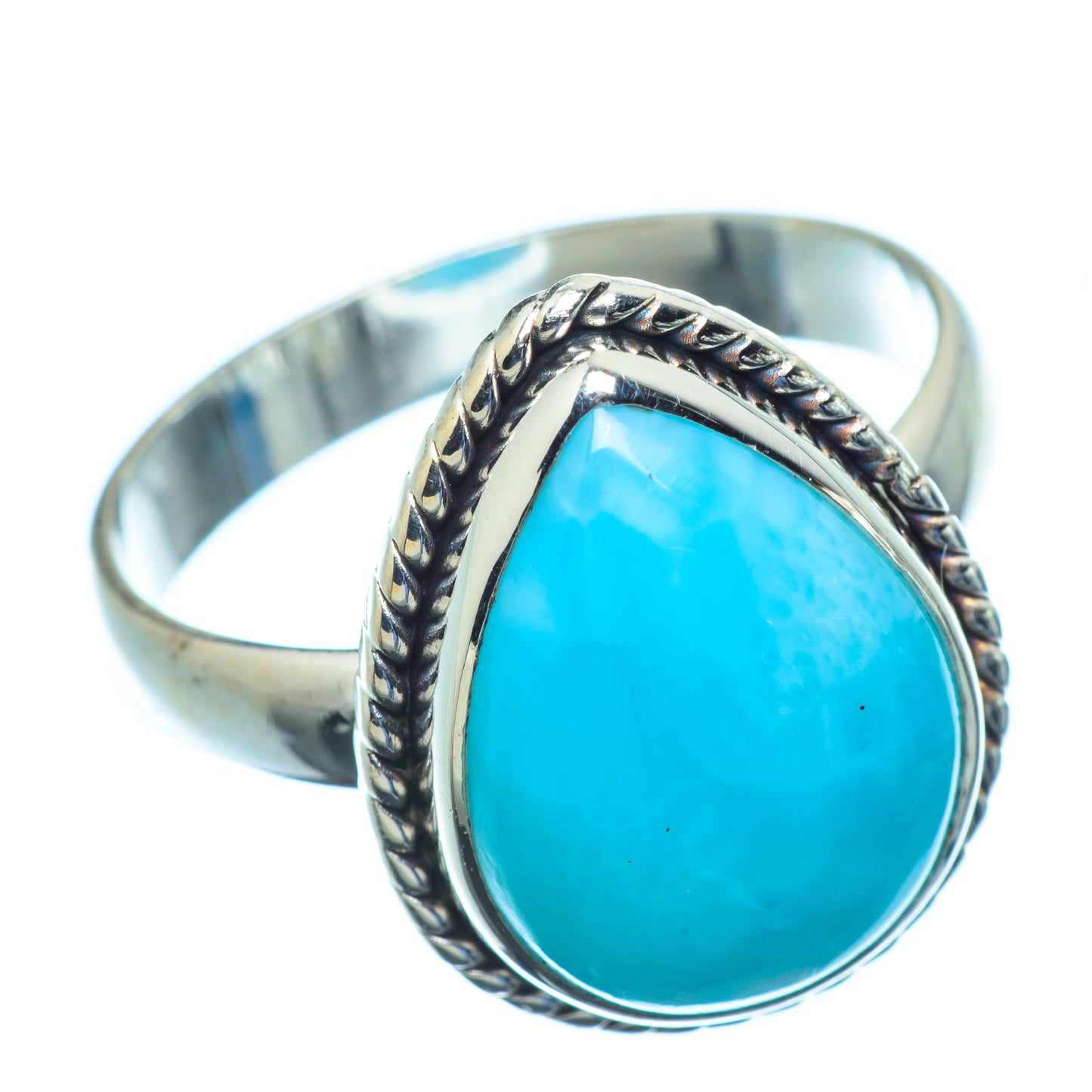 Larimar Rings handcrafted by Ana Silver Co - RING8983