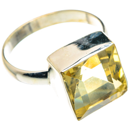 Lemon Quartz Rings handcrafted by Ana Silver Co - RING89838 - Photo 2