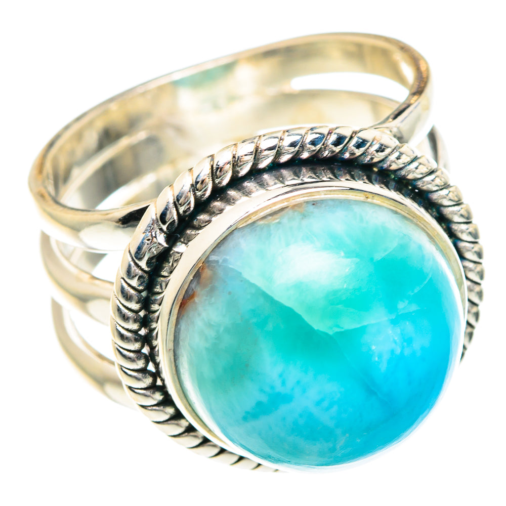 Larimar Rings handcrafted by Ana Silver Co - RING89843