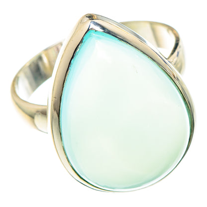 Aqua Chalcedony Rings handcrafted by Ana Silver Co - RING89846