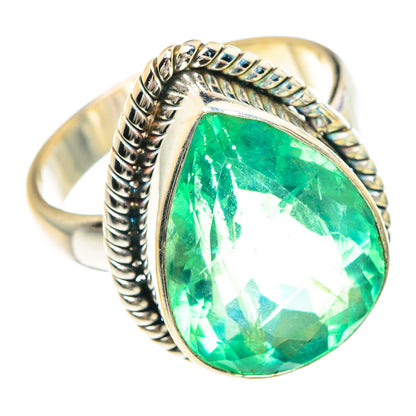 Green Fluorite Rings handcrafted by Ana Silver Co - RING89848