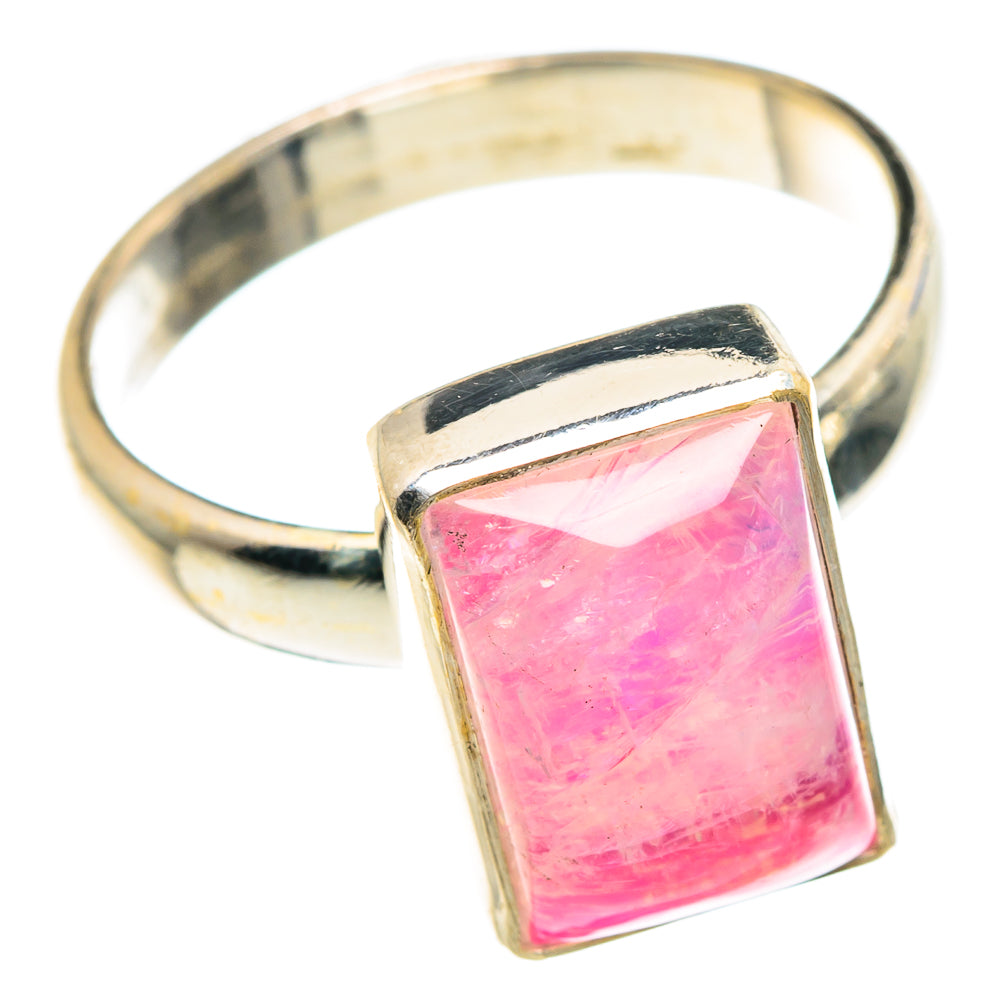 Pink Moonstone Rings handcrafted by Ana Silver Co - RING89858