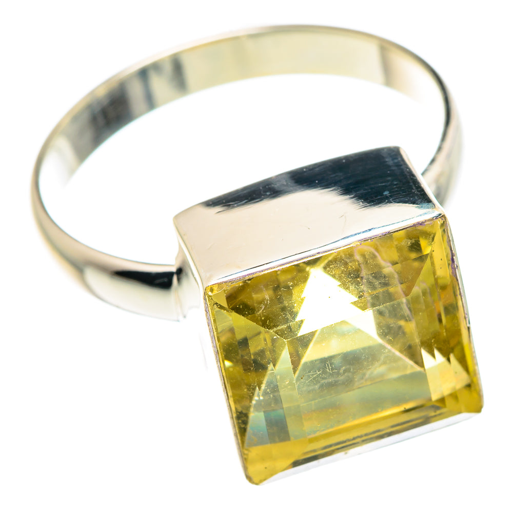 Lemon Quartz Rings handcrafted by Ana Silver Co - RING89868 - Photo 2
