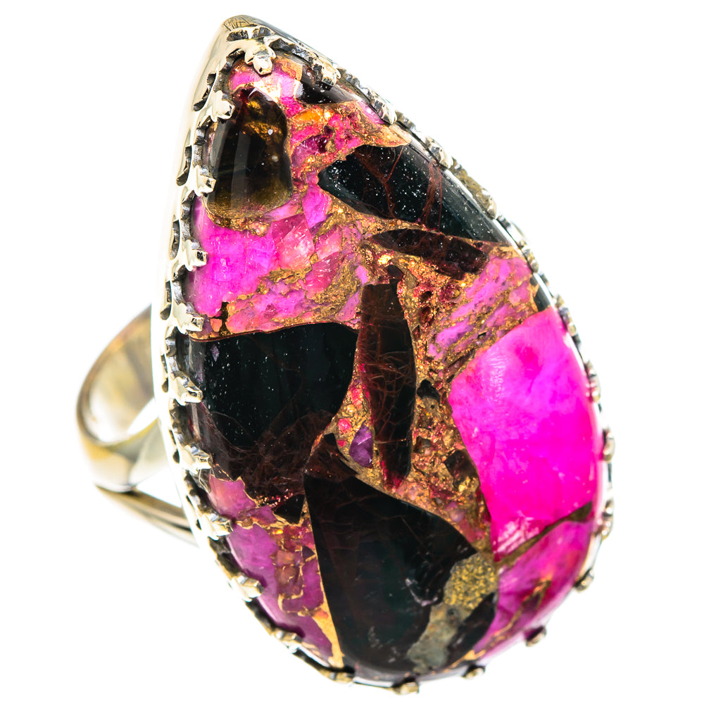 Purple Copper Composite Turquoise Rings handcrafted by Ana Silver Co - RING89889