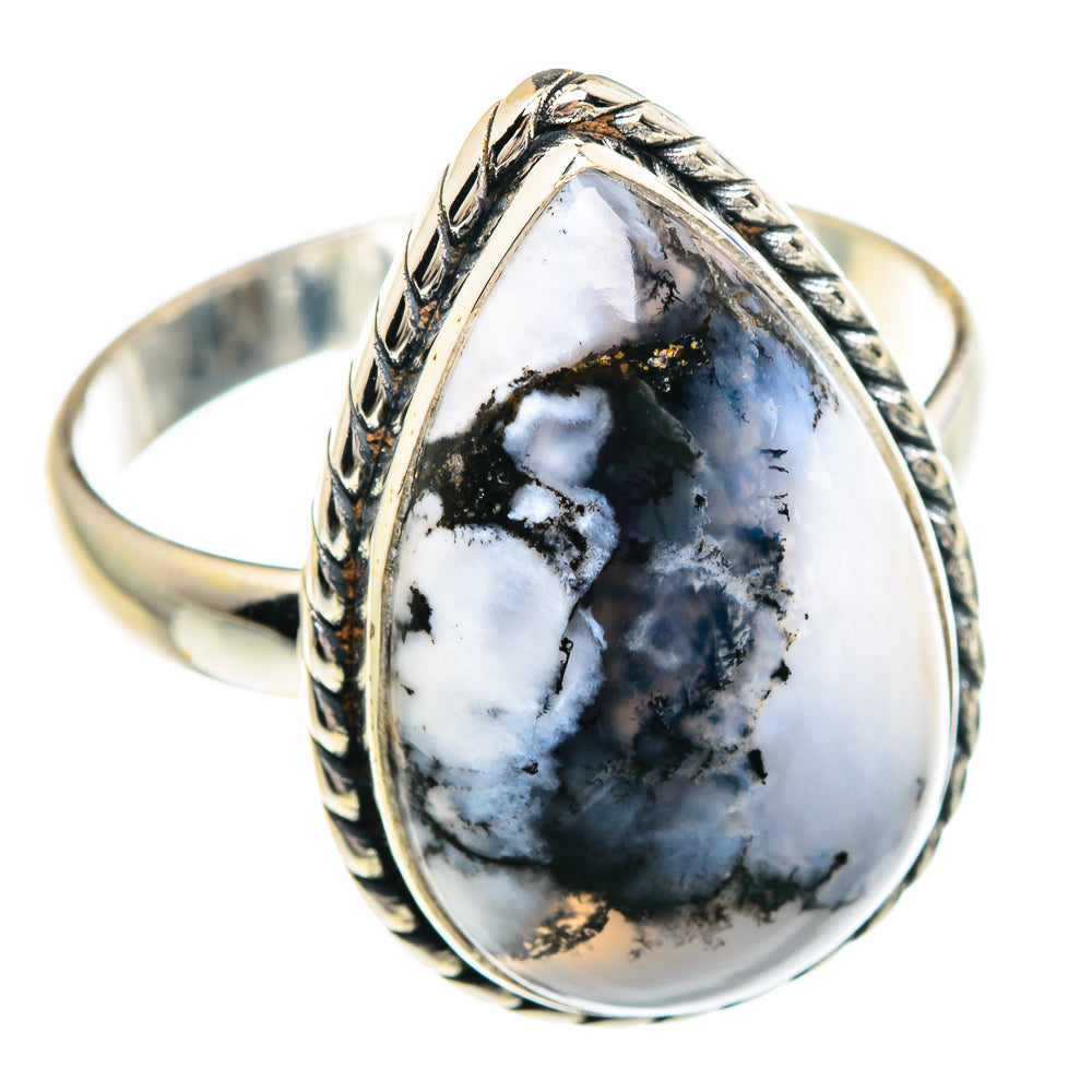 Dendritic Opal Rings handcrafted by Ana Silver Co - RING89901