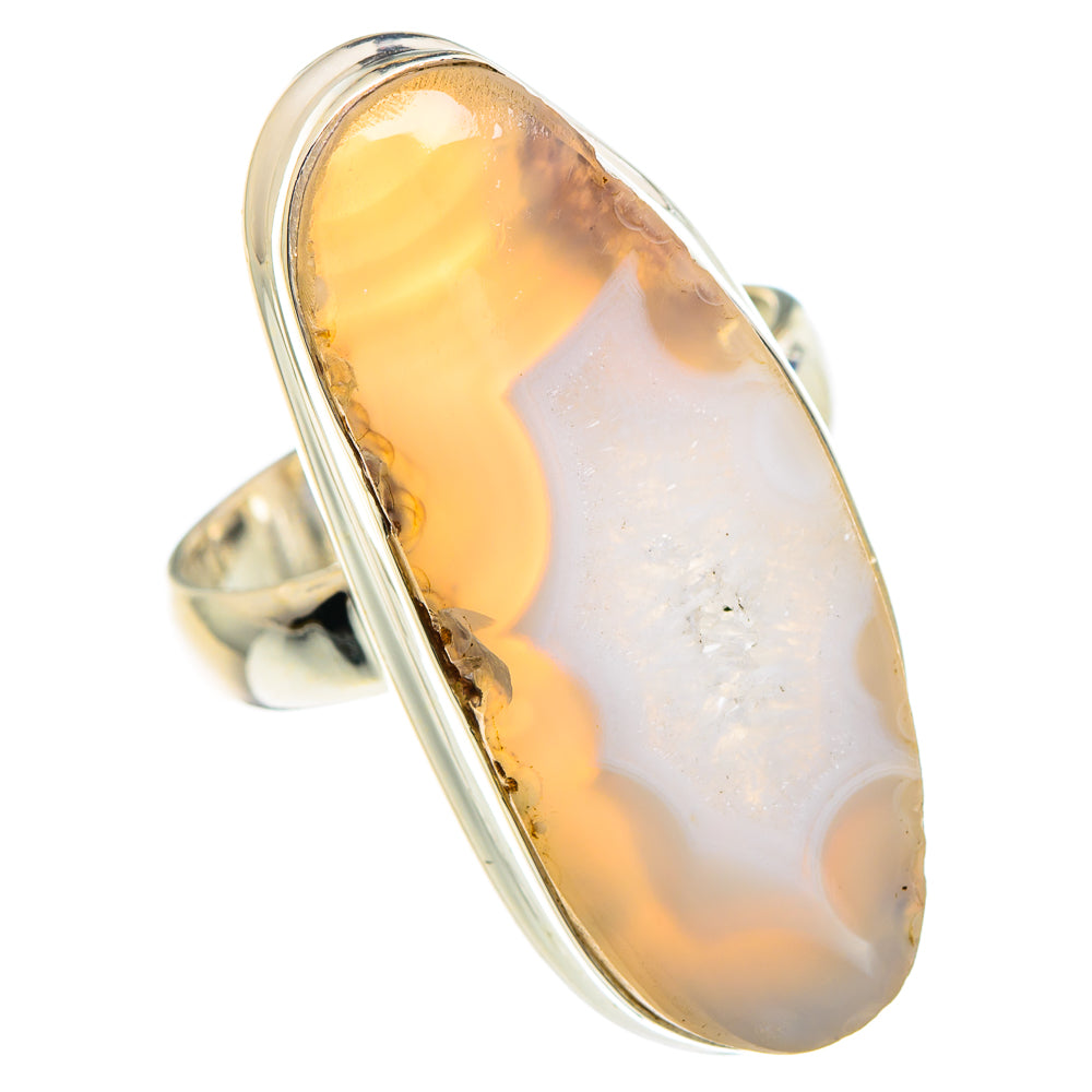 White Geode Slice Rings handcrafted by Ana Silver Co - RING89902