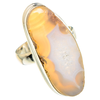 White Geode Slice Rings handcrafted by Ana Silver Co - RING89902