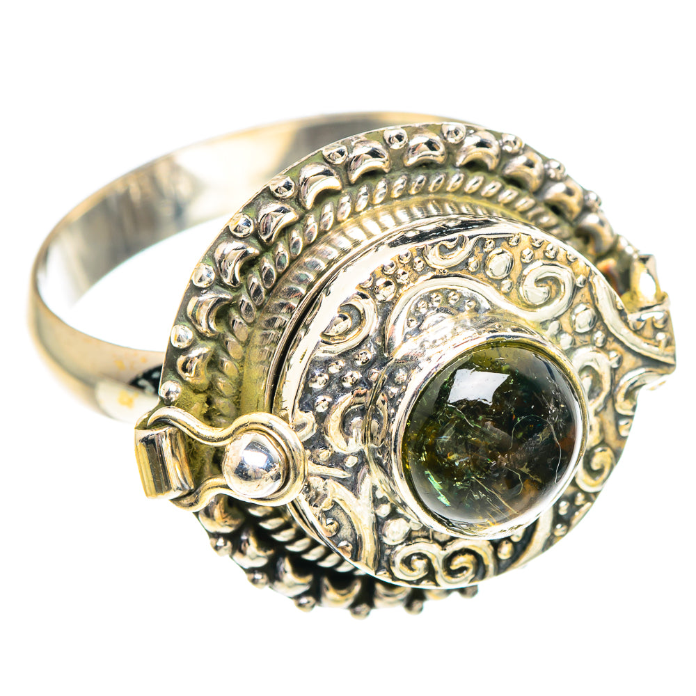 925 sterling silver ring with large oval green gemstone bezel, ornate round shoulders