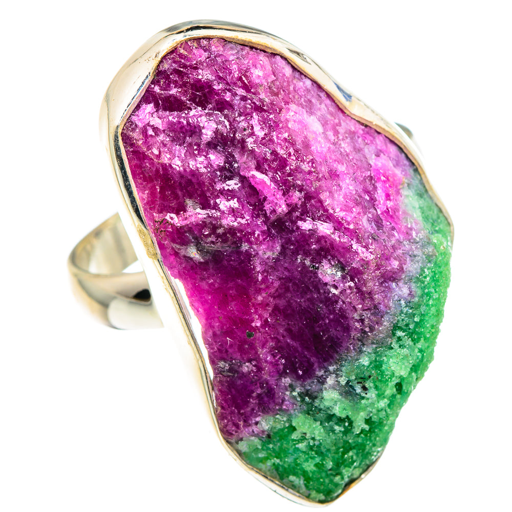 Ruby Zoisite Rings handcrafted by Ana Silver Co - RING89907