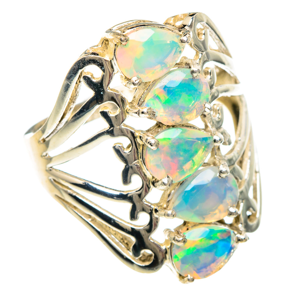 Ethiopian Opal Rings handcrafted by Ana Silver Co - RING89909