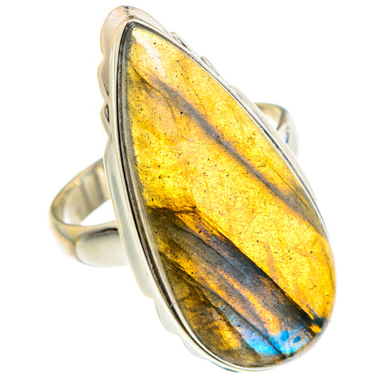 Labradorite Rings handcrafted by Ana Silver Co - RING89911