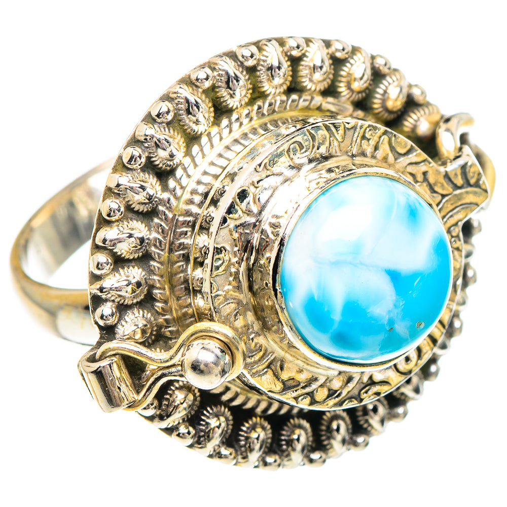 Larimar Rings handcrafted by Ana Silver Co - RING89912