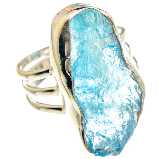 Aquamarine Rings handcrafted by Ana Silver Co - RING89919