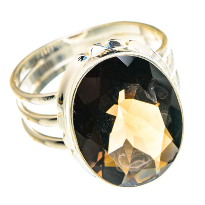 Smoky Quartz Rings handcrafted by Ana Silver Co - RING89928