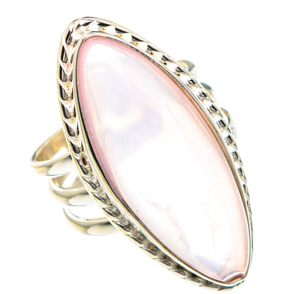 Rose Quartz Rings handcrafted by Ana Silver Co - RING89934