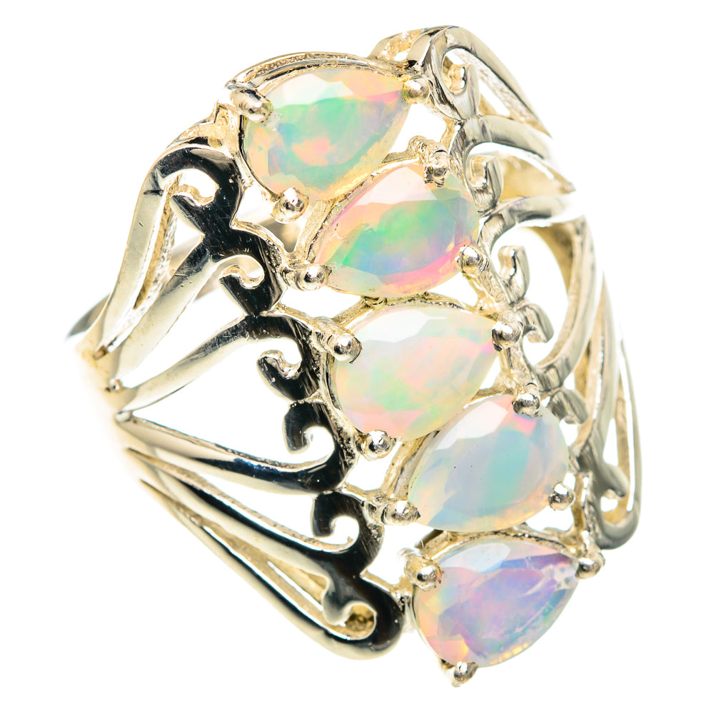 Ethiopian Opal Rings handcrafted by Ana Silver Co - RING89954