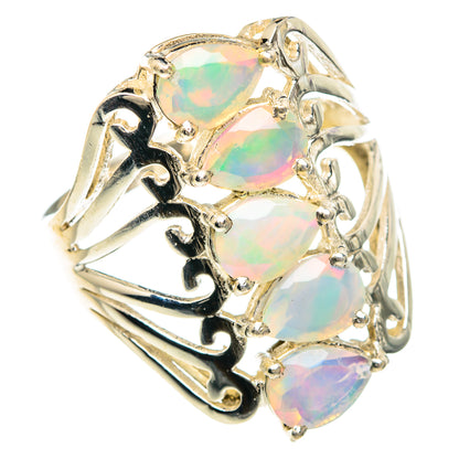 Ethiopian Opal Rings handcrafted by Ana Silver Co - RING89954