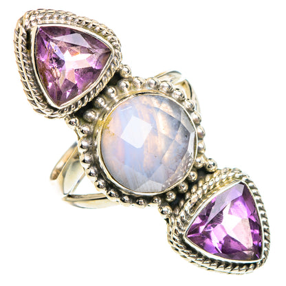 Blue Lace Agate Rings handcrafted by Ana Silver Co - RING89974