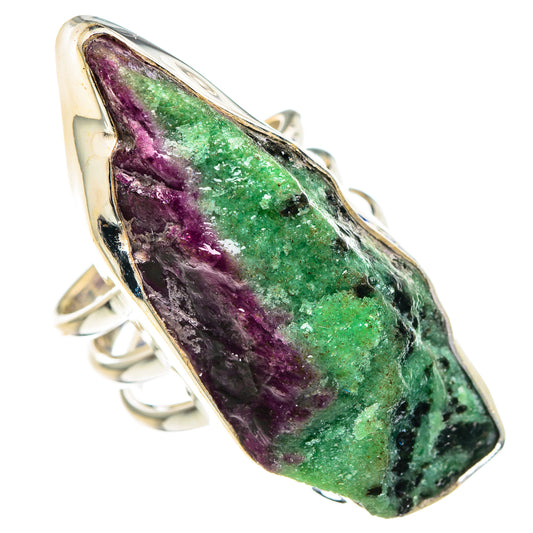 Ruby Zoisite Rings handcrafted by Ana Silver Co - RING89982
