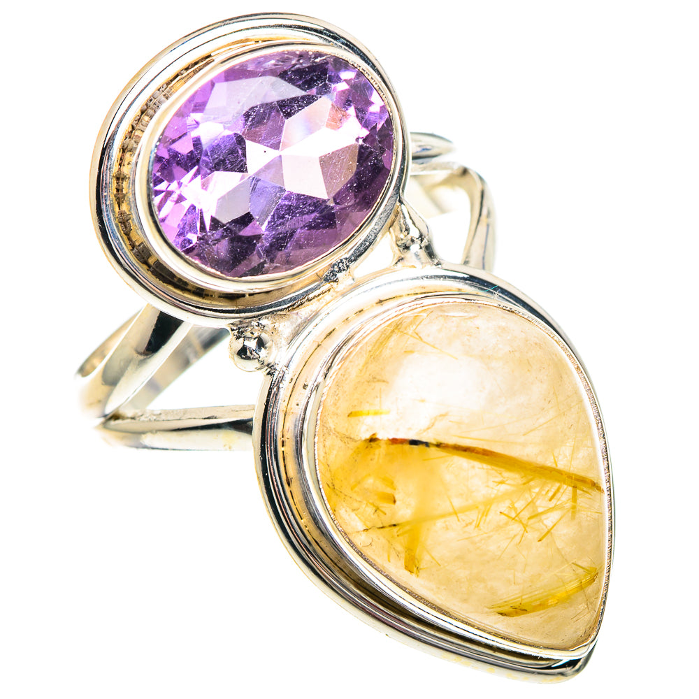 Rutilated Quartz Rings handcrafted by Ana Silver Co - RING89983