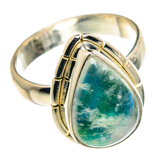 Green Moonstone Rings handcrafted by Ana Silver Co - RING89999