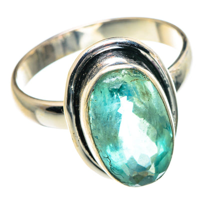 Blue Fluorite Rings handcrafted by Ana Silver Co - RING90001