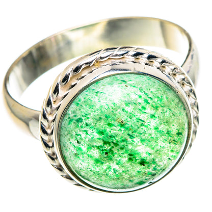 Green Aventurine Rings handcrafted by Ana Silver Co - RING90002