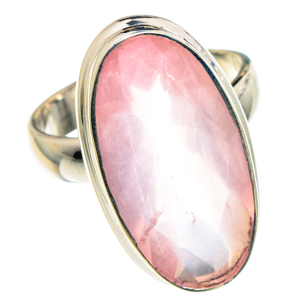 Rose Quartz Rings handcrafted by Ana Silver Co - RING90008