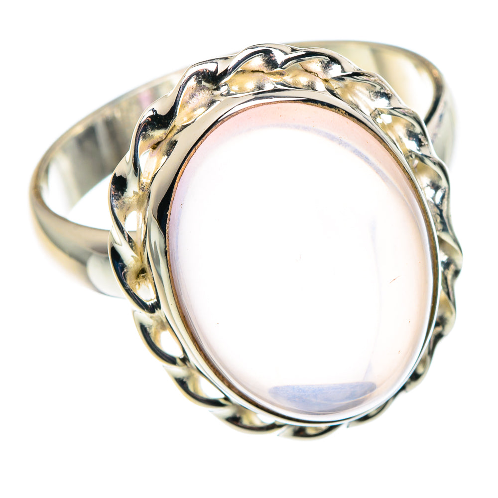 Rose Quartz Rings handcrafted by Ana Silver Co - RING90011