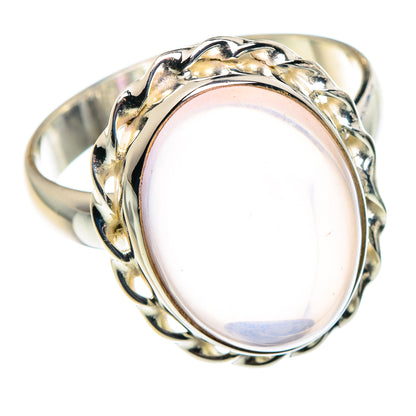Rose Quartz Rings handcrafted by Ana Silver Co - RING90011