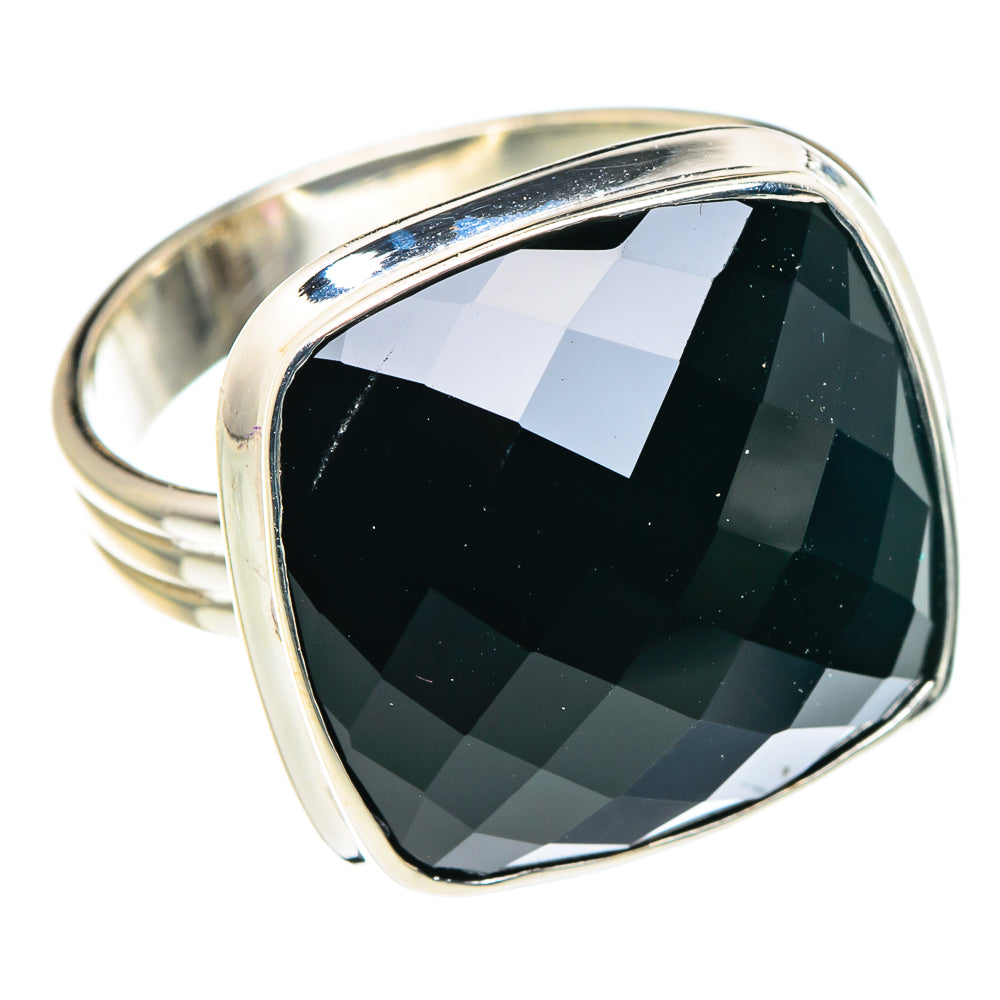 Black Onyx Rings handcrafted by Ana Silver Co - RING90017 - Photo 2