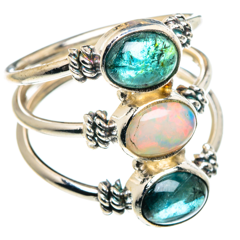 Ethiopian Opal Rings handcrafted by Ana Silver Co - RING90023