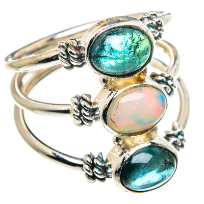 Ethiopian Opal Rings handcrafted by Ana Silver Co - RING90023