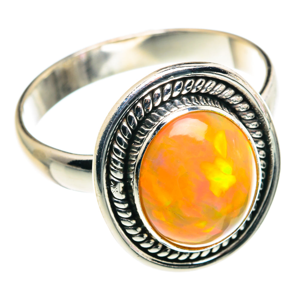 Ethiopian Opal Rings handcrafted by Ana Silver Co - RING90024