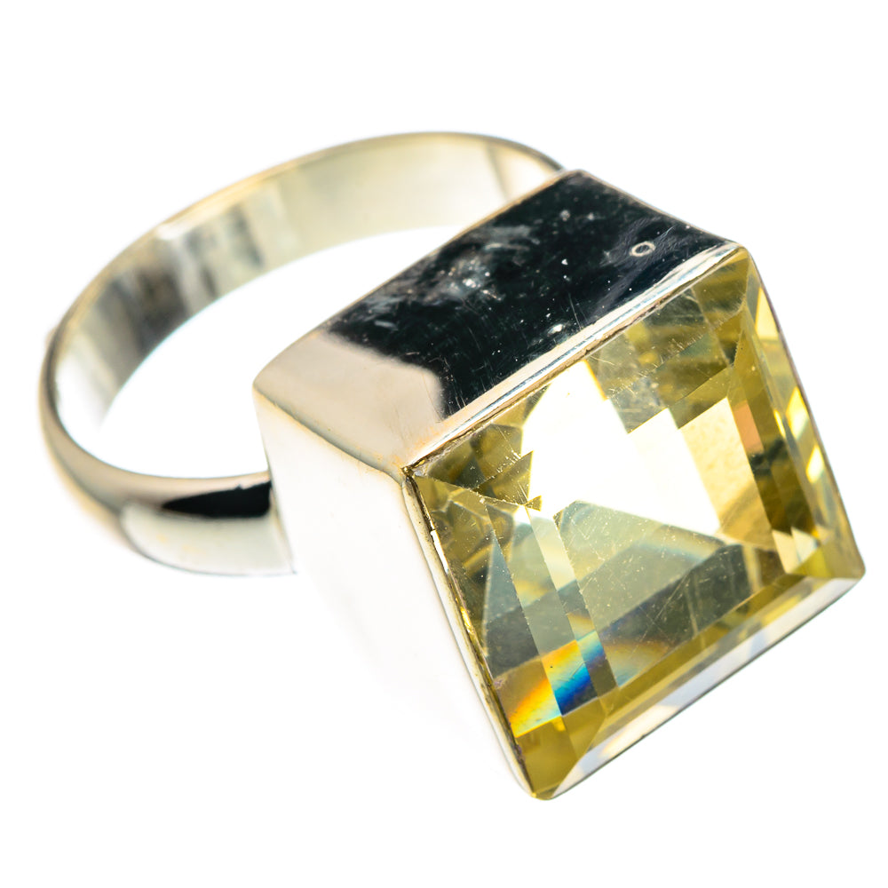 Lemon Quartz Rings handcrafted by Ana Silver Co - RING90025 - Photo 2