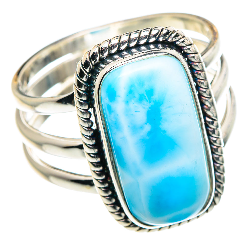 Larimar Rings handcrafted by Ana Silver Co - RING90027