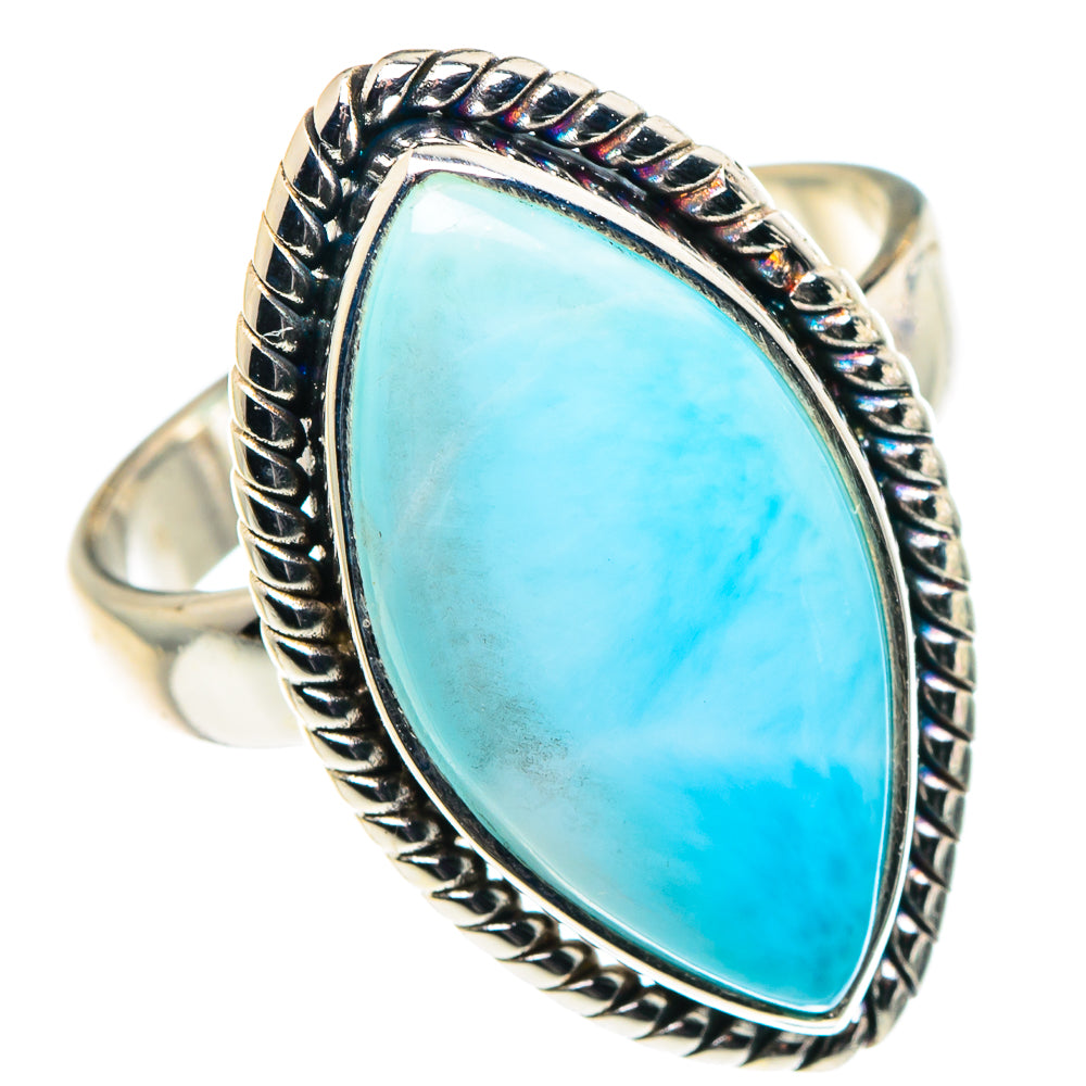 Larimar Rings handcrafted by Ana Silver Co - RING90030