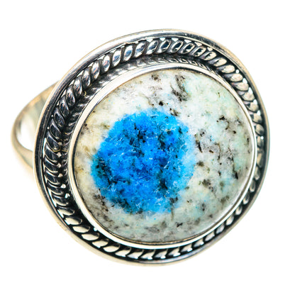 K2 Blue Azurite Rings handcrafted by Ana Silver Co - RING90035 - Photo 2