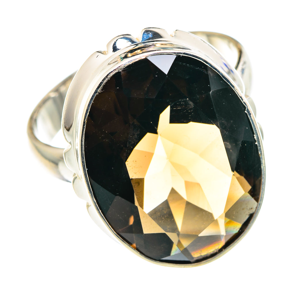 Smoky Quartz Rings handcrafted by Ana Silver Co - RING90042