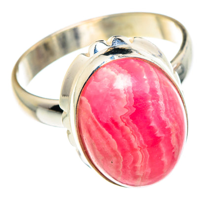 Rhodochrosite Rings handcrafted by Ana Silver Co - RING90047