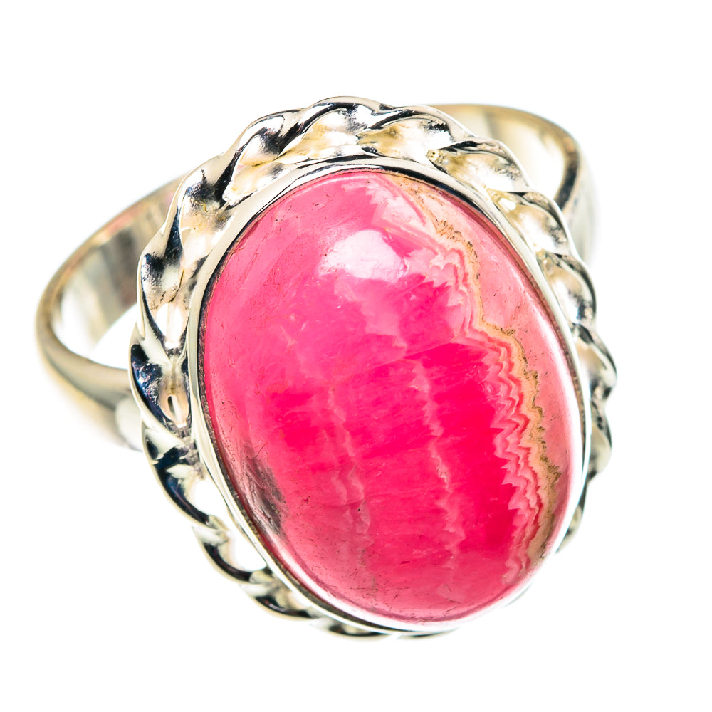Rhodochrosite Rings handcrafted by Ana Silver Co - RING90049 - Photo 2