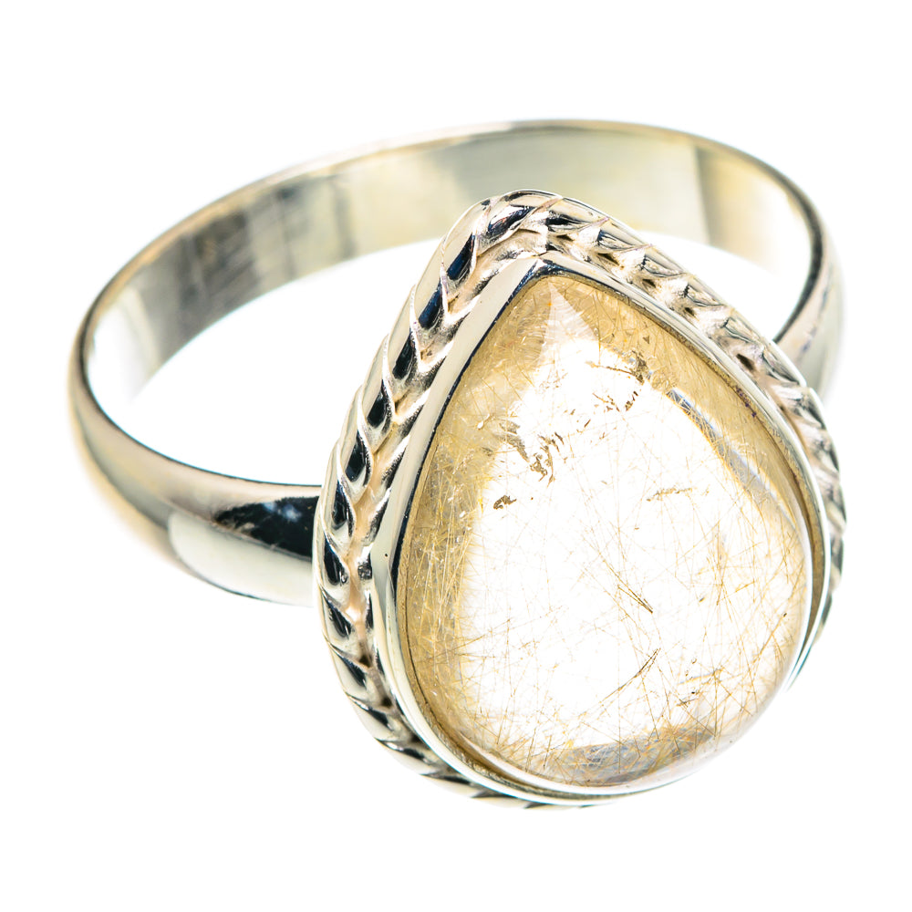 Rutilated Quartz Rings handcrafted by Ana Silver Co - RING90055