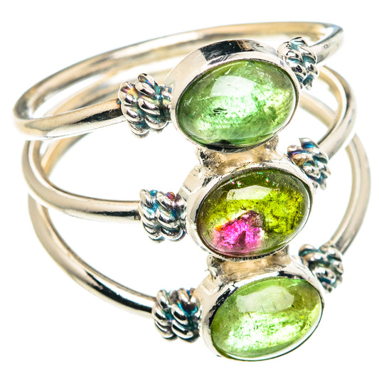 Watermelon Tourmaline Rings handcrafted by Ana Silver Co - RING90061