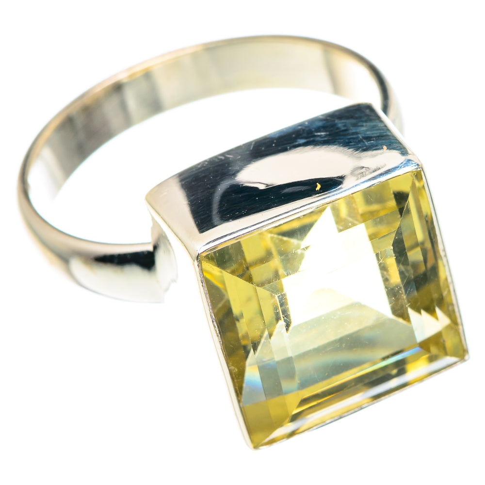 Lemon Quartz Rings handcrafted by Ana Silver Co - RING90064