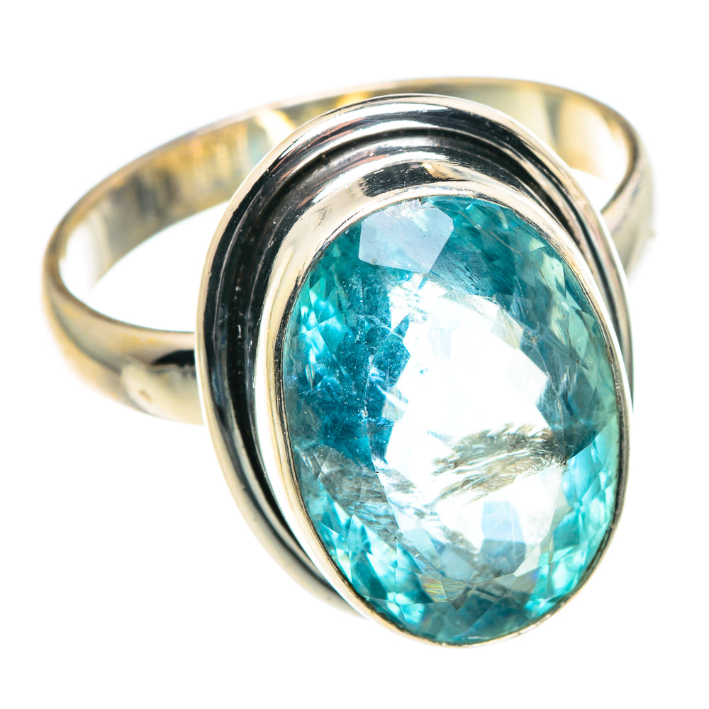 Blue Fluorite Rings handcrafted by Ana Silver Co - RING90070