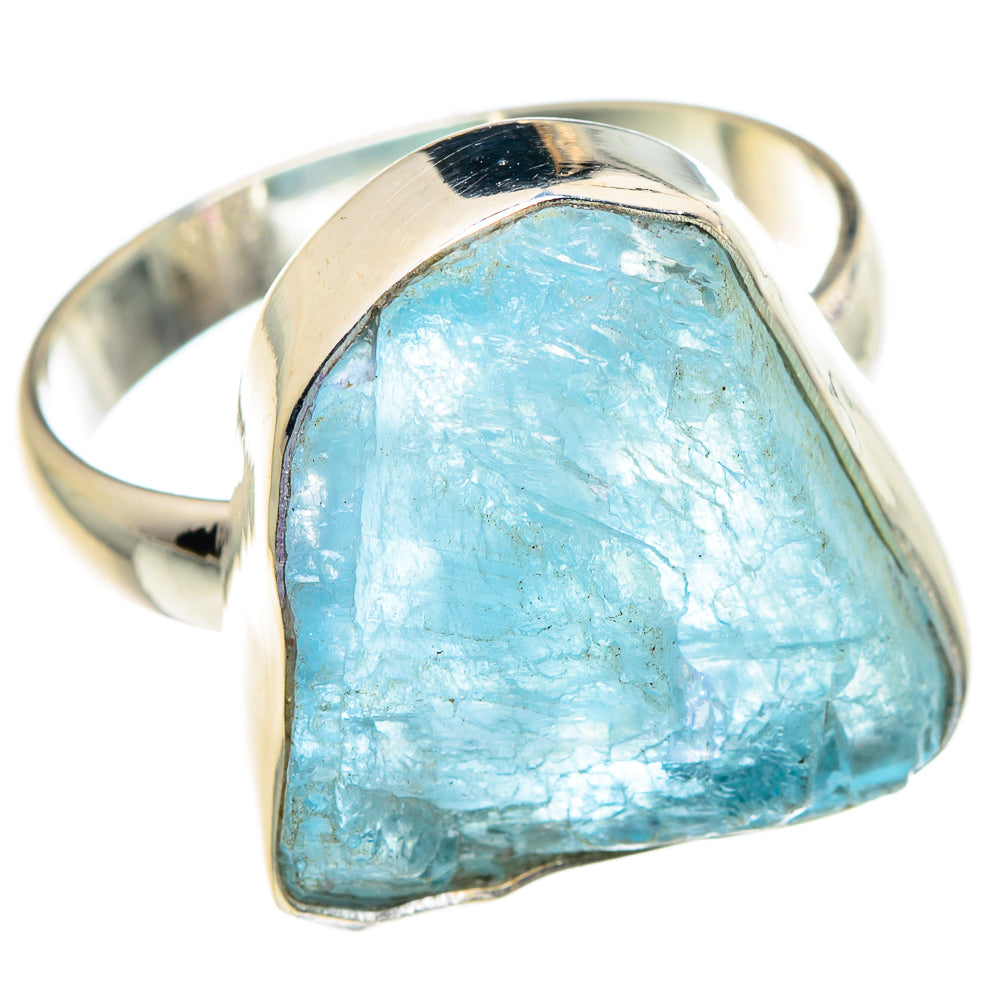 Aquamarine Rings handcrafted by Ana Silver Co - RING90073 - Photo 2