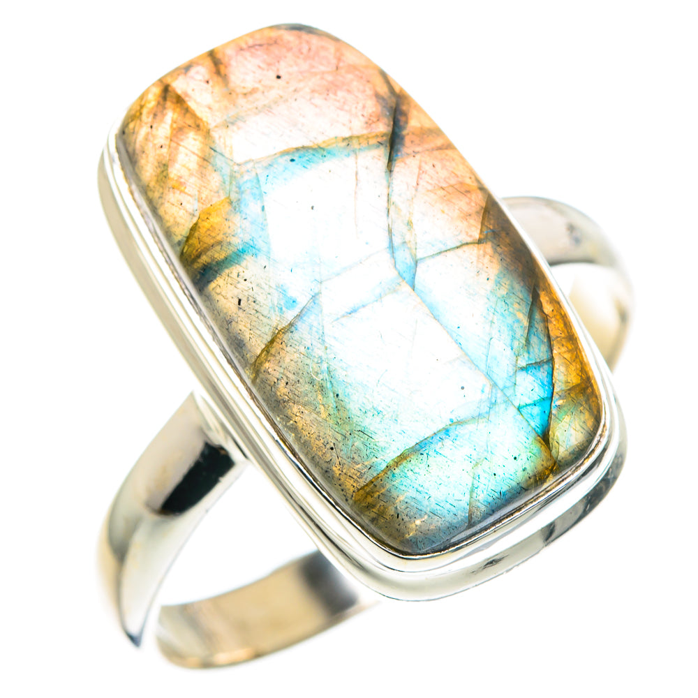 Labradorite Rings handcrafted by Ana Silver Co - RING90074